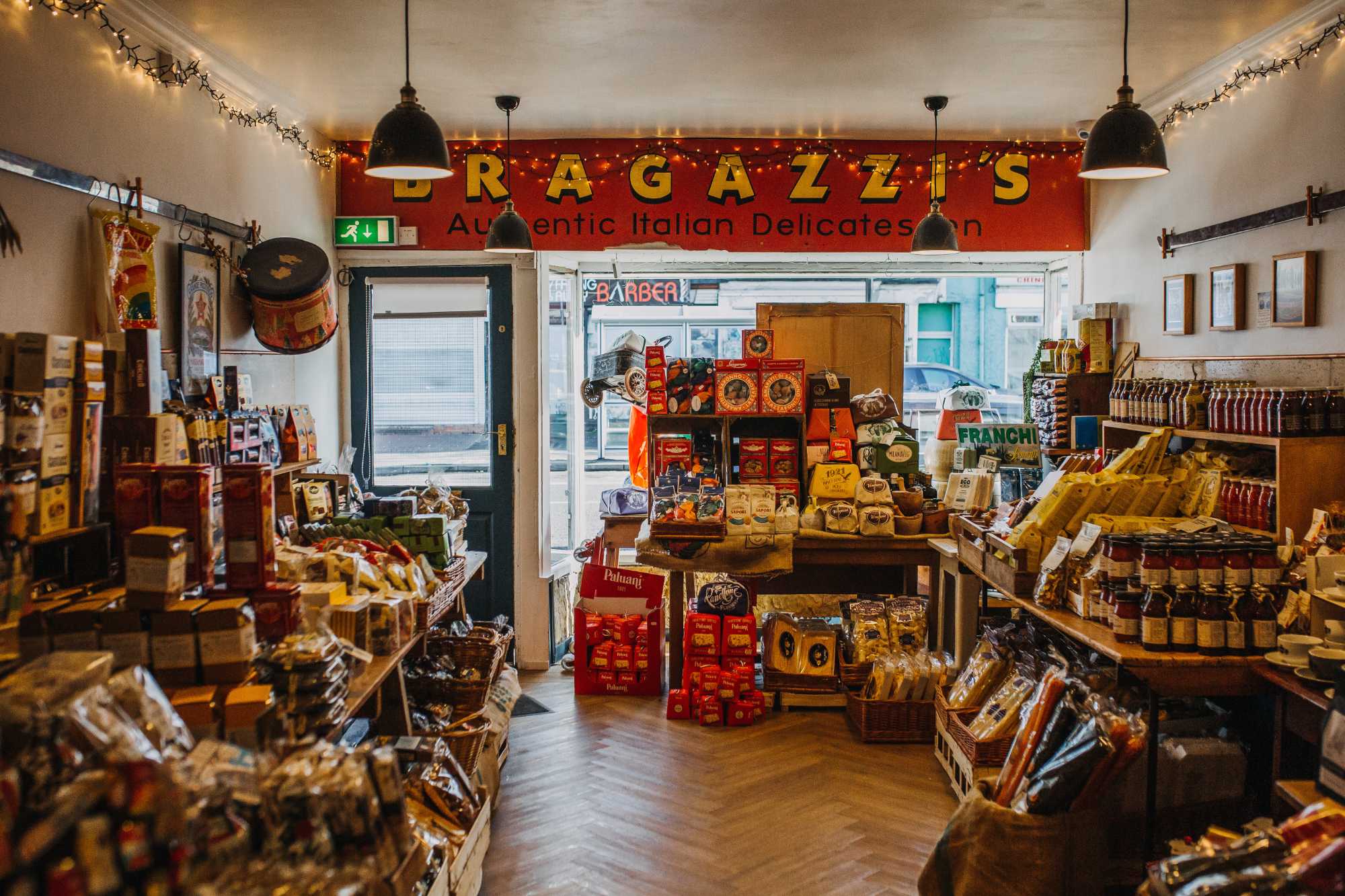 a beautifully stocked italian dry goods shop