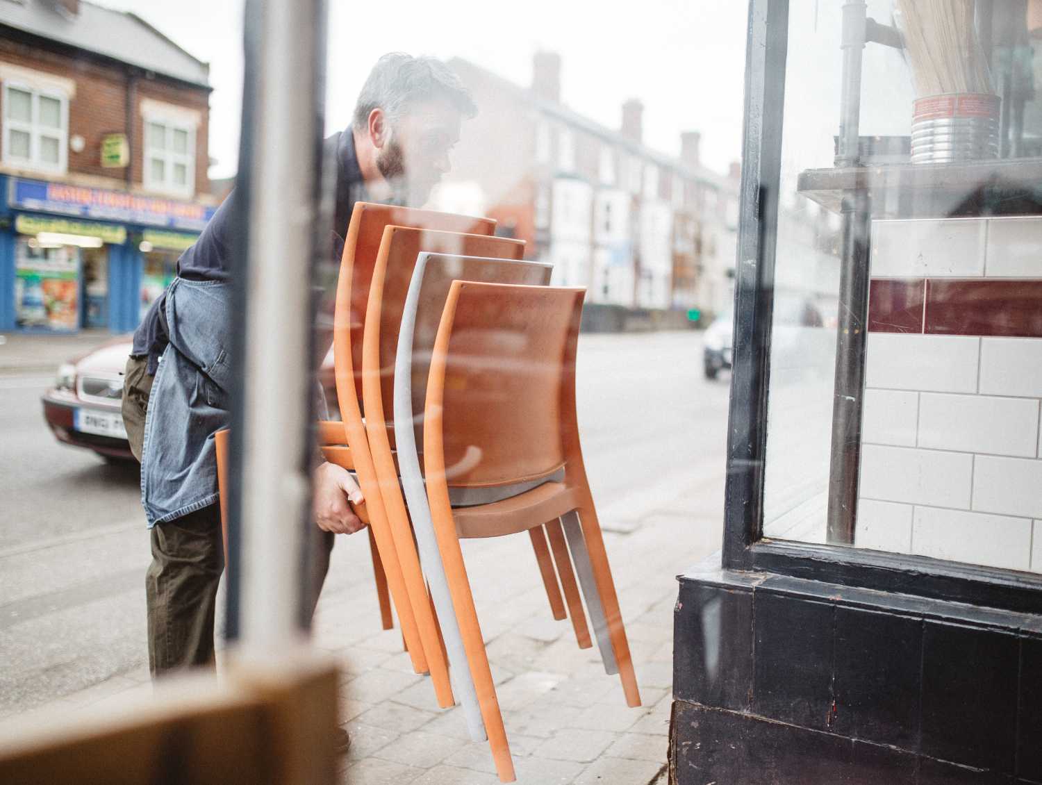 bringing in the outside chairs